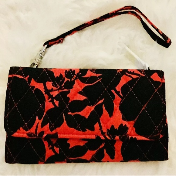 🇺🇸2/$20 Vera Bradley Smartphone Wristlet for iPhone 6 in Silhouette Floral - Picture 2 of 4